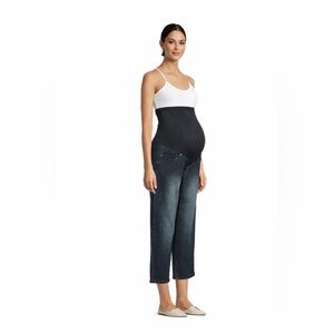 Oh Mamma Maternity Blue Capri Jeans